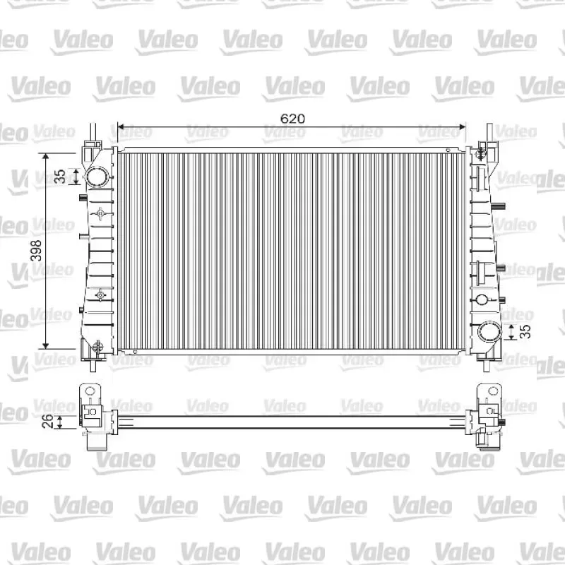 Su Radyatörü VALEO 733203 – Fiat Linea
