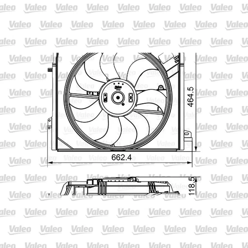 Radyatör Fan ve Motoru VALEO 696881 – Renault Megane / Talisman