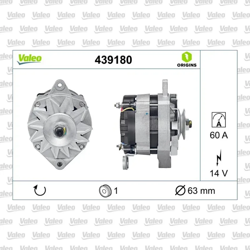 Alternatör VALEO 439180 – Renault Clio / Kangoo