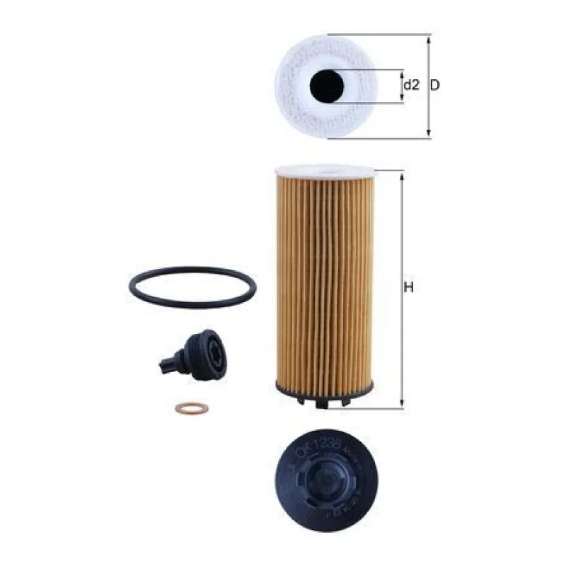 Yağ Filtresi MAHLE OX 1238D – BMW / MINI