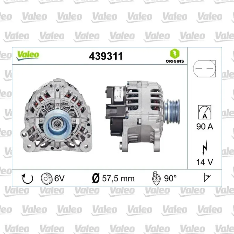 Alternatör VALEO 439311
