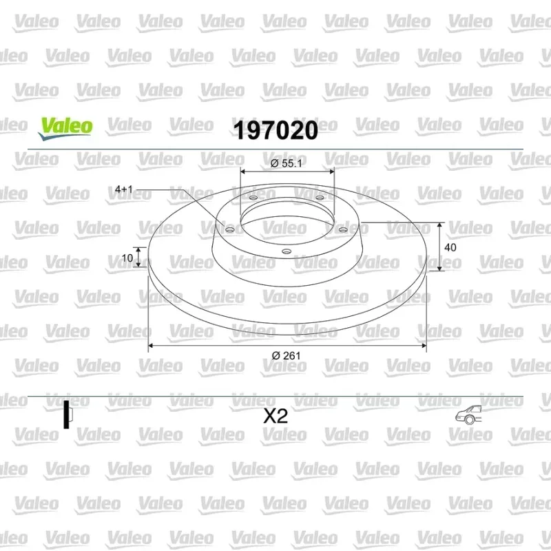 Fren Disk Ayna Arka Sağ ve Sol VALEO 197020 – Mazda 323