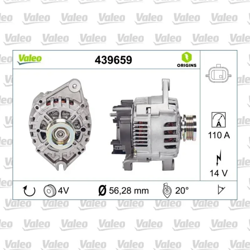 Renault Kangoo 1.6 Alternatör – VALEO 439659