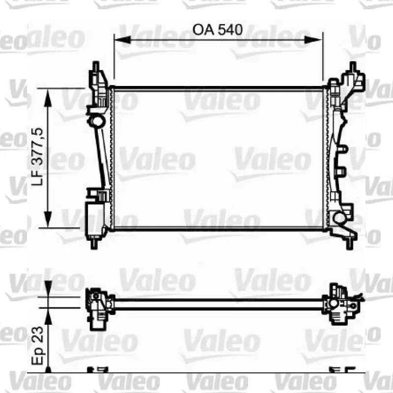 Su Radyatörü VALEO 735042 – Fiat Punto / Fiorino
