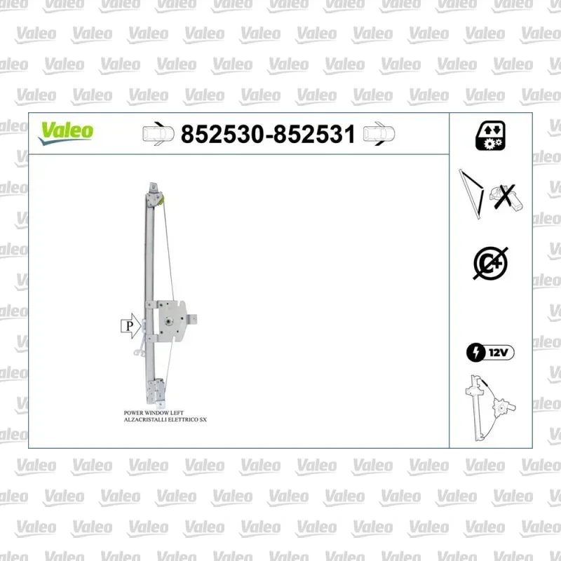 Cam Krikosu Ön Sol VALEO 852530 – Renault / Opel