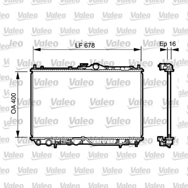 Su Radyatörü VALEO 734480 – Mitsubishi Carisma