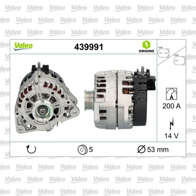 Alternatör VALEO 439991 – Mercedes-Benz C 200