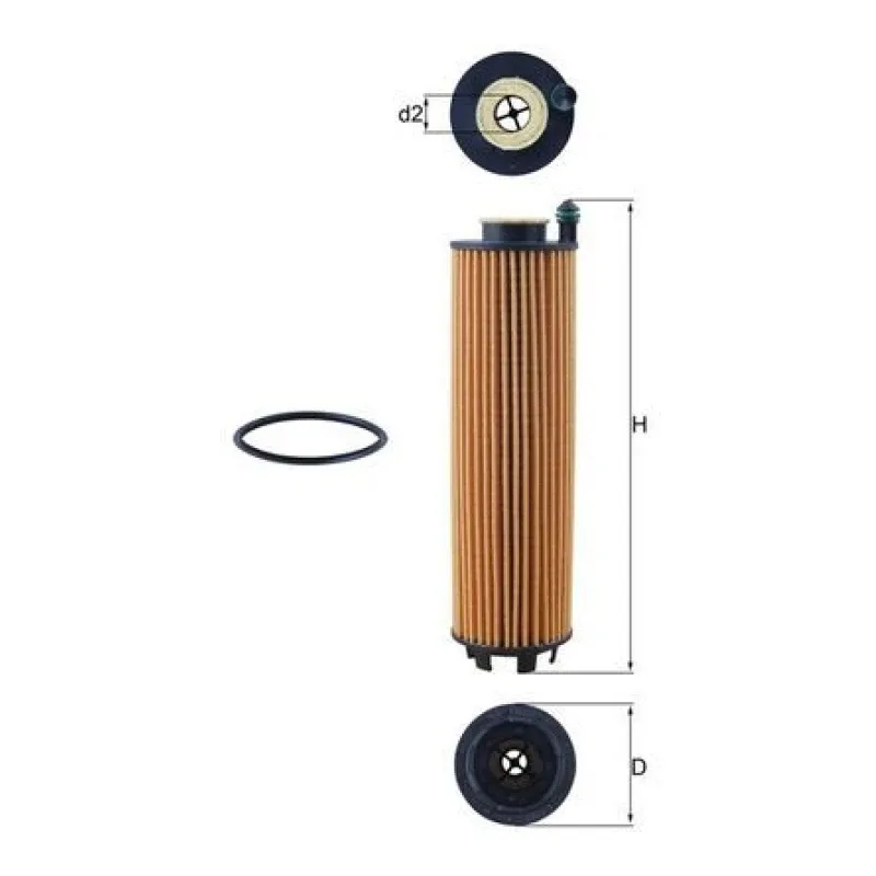 Yağ Filtresi MAHLE OX 1301D – MERCEDES-BENZ 300 / A / CLA