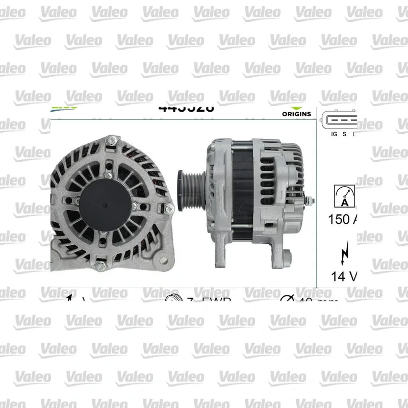 Alternatör VALEO 443528 – Renault / Nissan