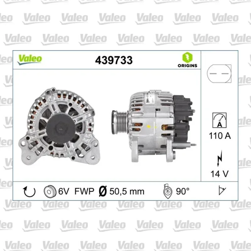 Alternatör VALEO 439733