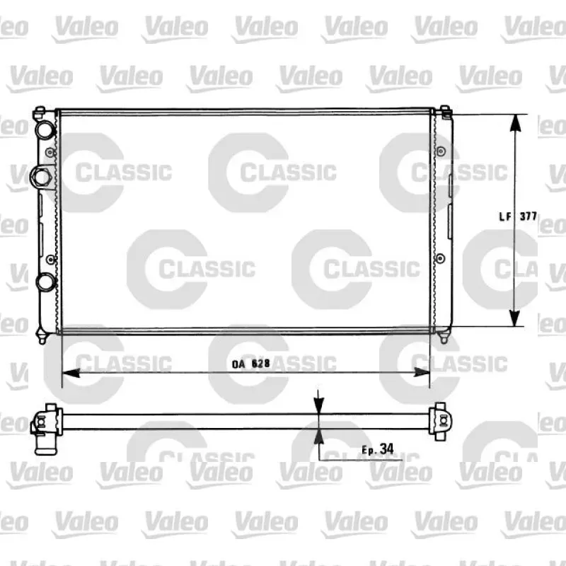 Su Radyatörü VALEO 231267 – Hyundai / Kia