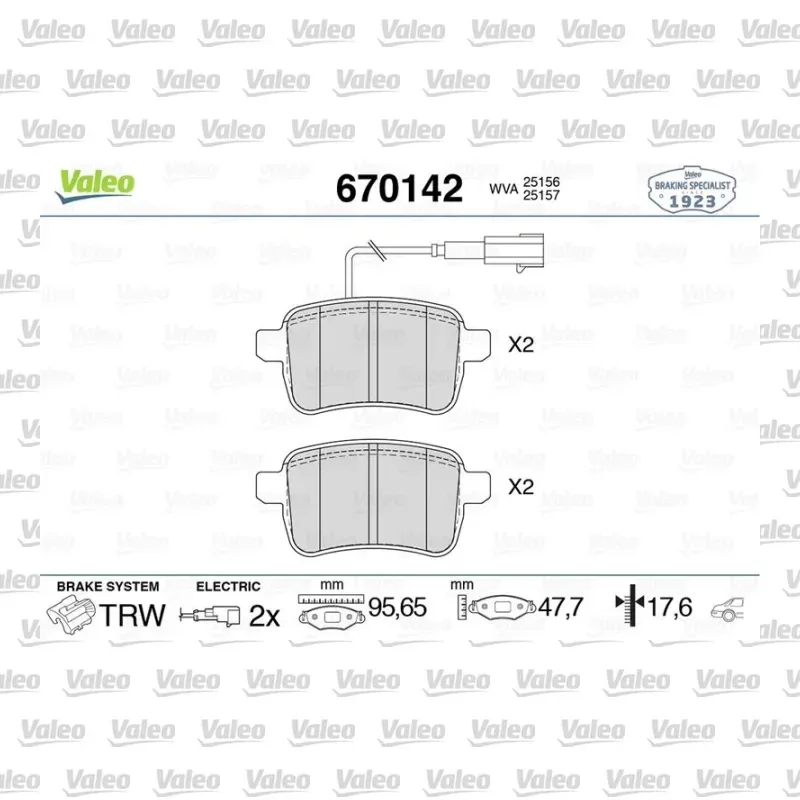 Fren Disk Balata Arka VALEO 670142 – Alfa Romeo Giulietta