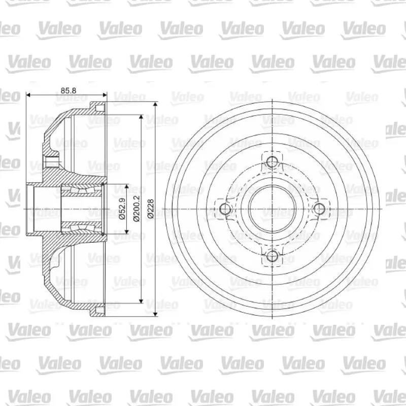 Kampana Arka Sağ veya Sol VALEO 237058 – Opel Corsa
