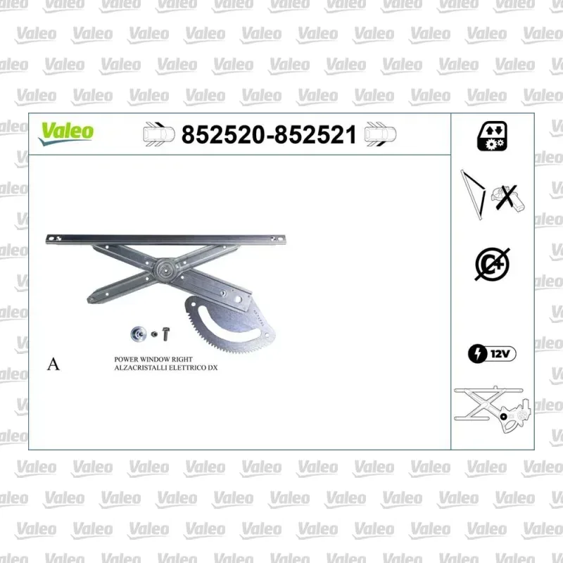 Cam Krikosu Ön Sol VALEO 852520 – Hyundai ix35