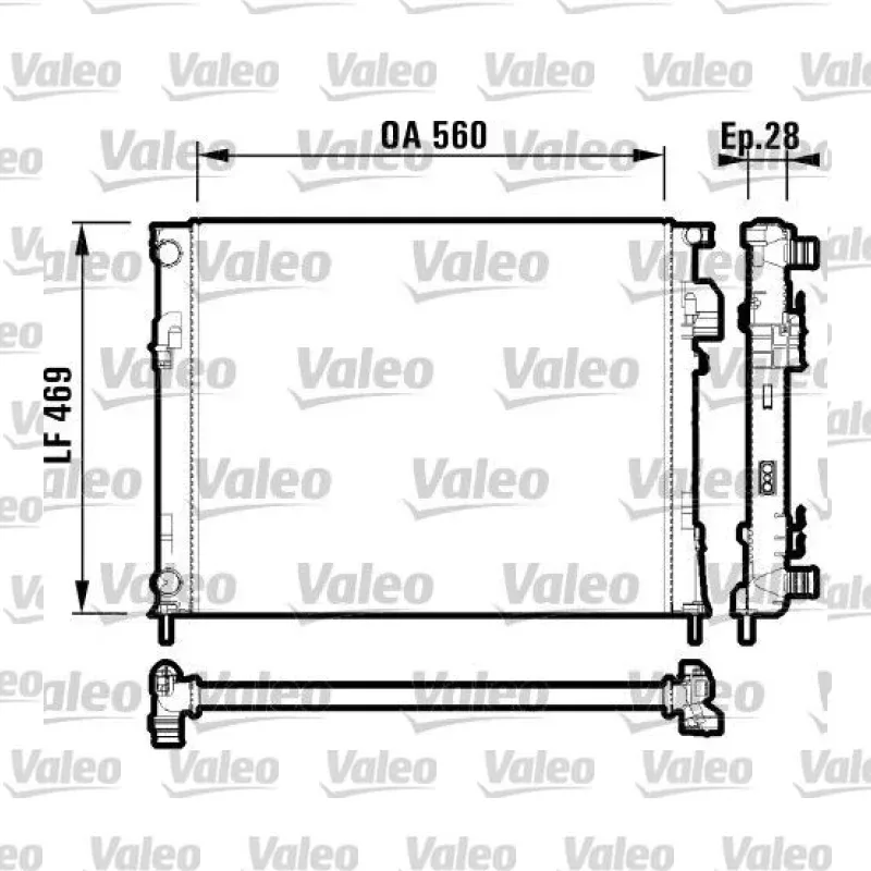 Su Radyatörü VALEO 732846 – Renault / Opel