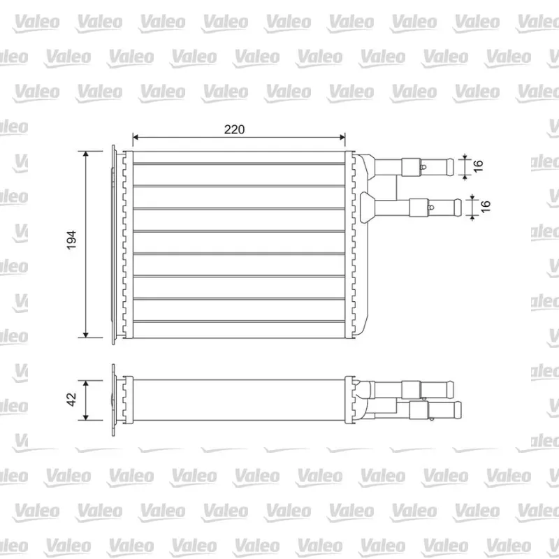 Kalorifer Radyatörü VALEO 812141
