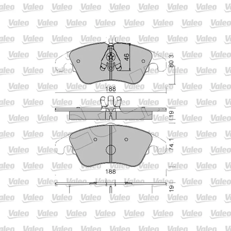 Fren Disk Balata Ön VALEO 672463 – Mercedes-Benz C 200