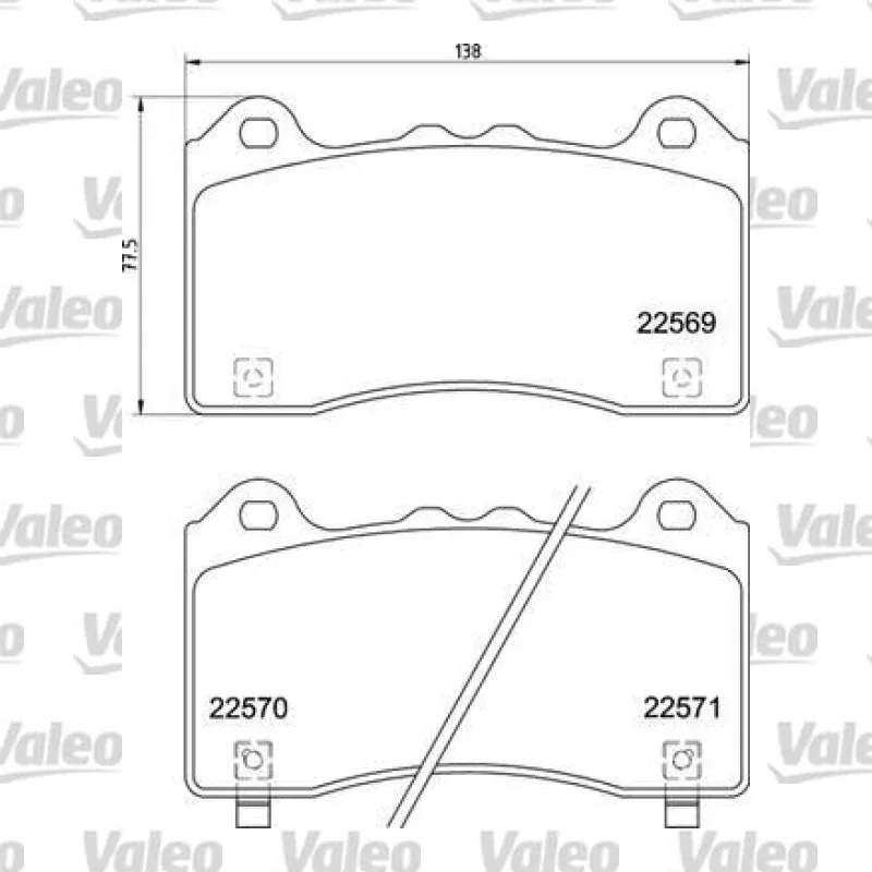 Ford Focus 2.3 Ön Fren Balatası – VALEO 671085