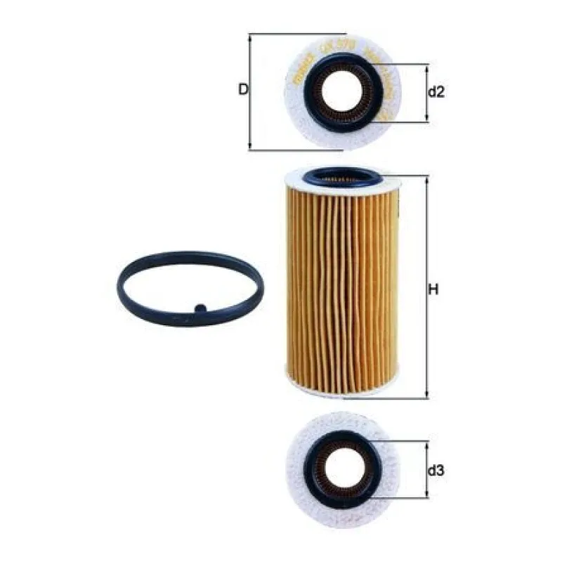 Yağ Filtresi MAHLE OX 370D1 – BMW / VOLVO