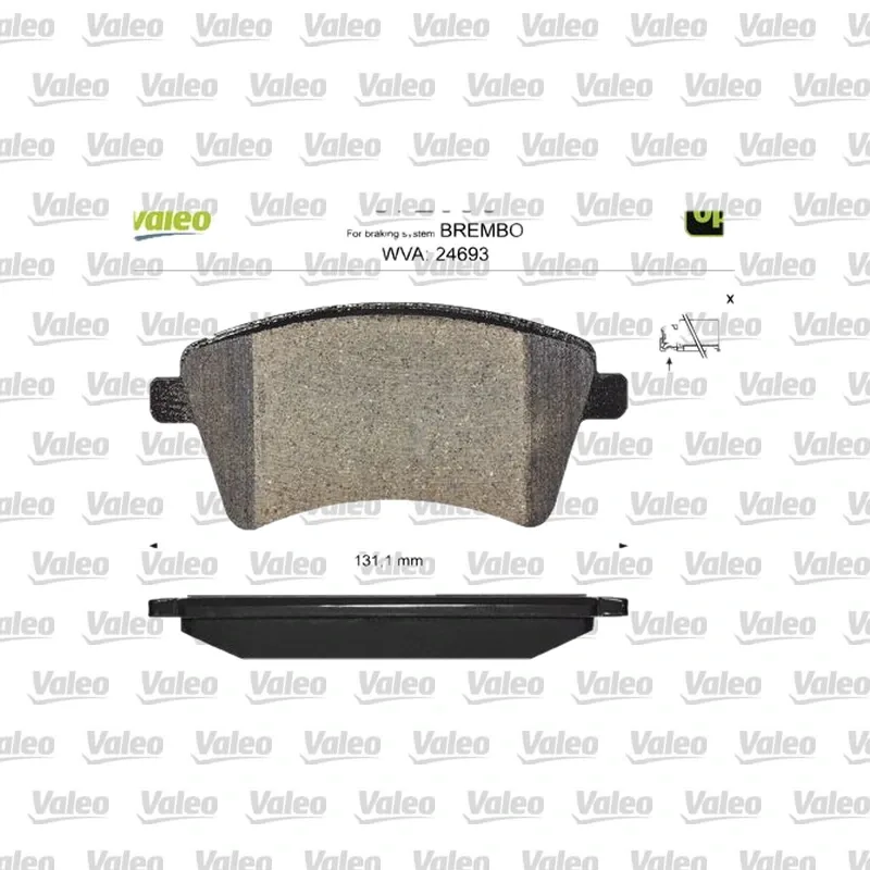 Fren Disk Balata Ön VALEO 872693 – Renault / Mercedes-Benz