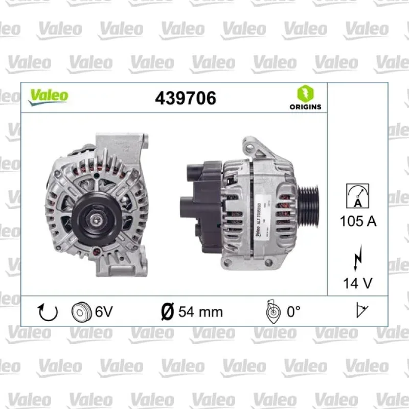 Alternatör VALEO 439706