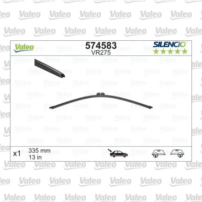 Silecek Süpürgesi Arka 335 mm - 13 inç VALEO 574585 – Volvo XC90