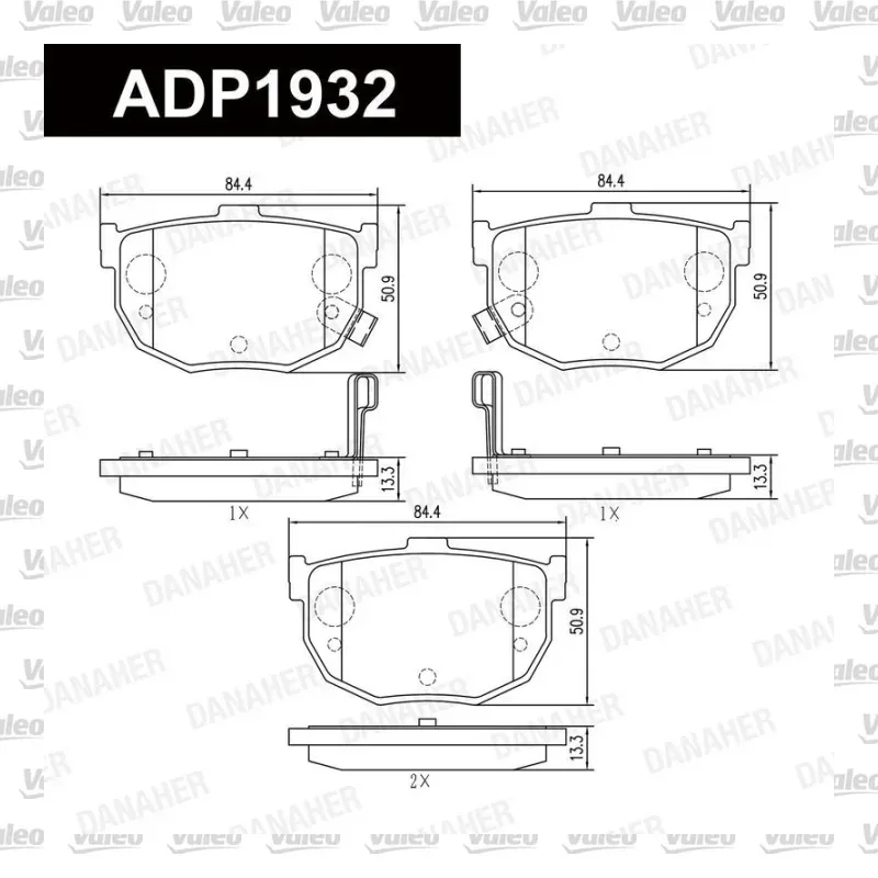 Fren Disk Balata Arka VALEO 671695 – Hyundai / Kia