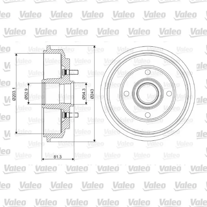 Kampana Arka Sağ veya Sol VALEO 237088 – Ford Fiesta