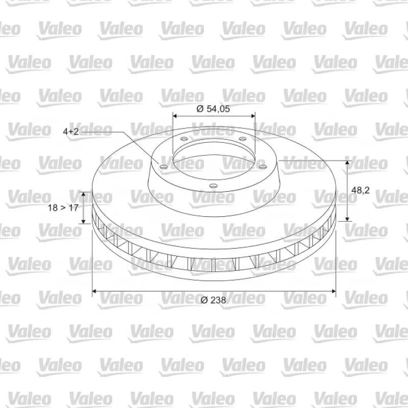 Fren Disk Ayna Ön Sağ ve Sol VALEO 186511 – Toyota Corolla