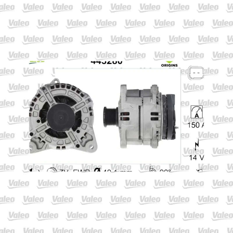 Alternatör VALEO 443280 – Renault / Opel