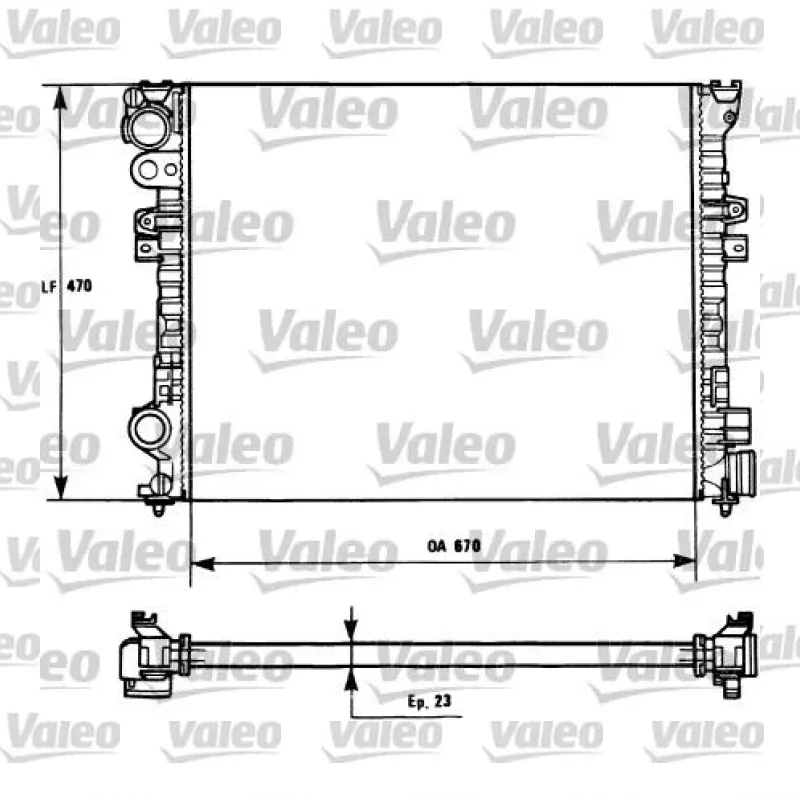 Su Radyatörü VALEO 731166