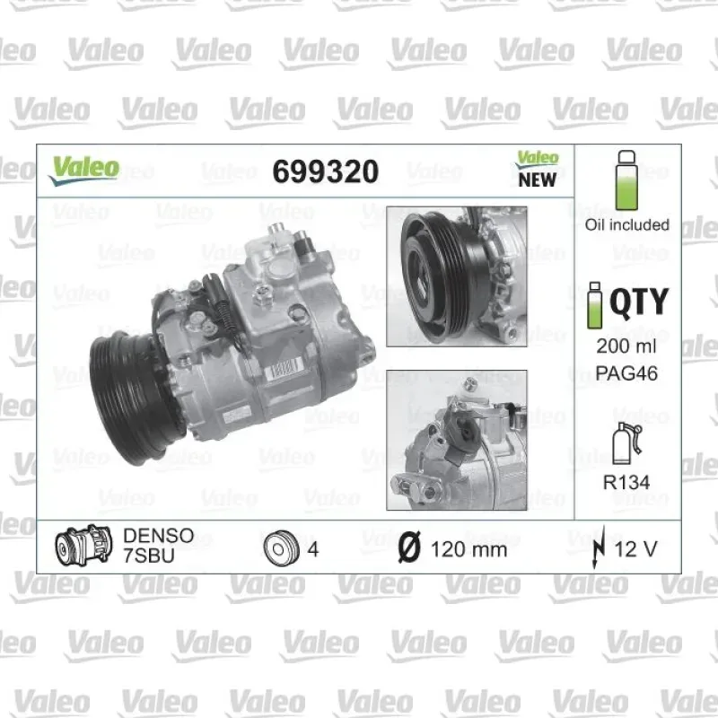Klima Kompresörü VALEO 699320 – BMW 525d / 525tds