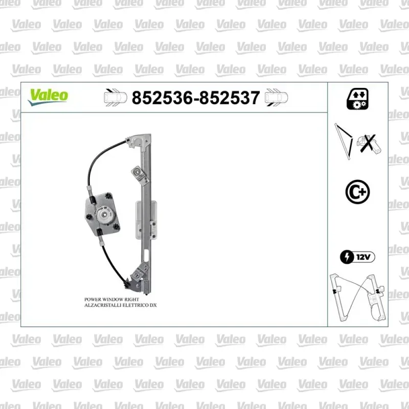 Cam Krikosu Arka Sol VALEO 852536 – Skoda Fabia