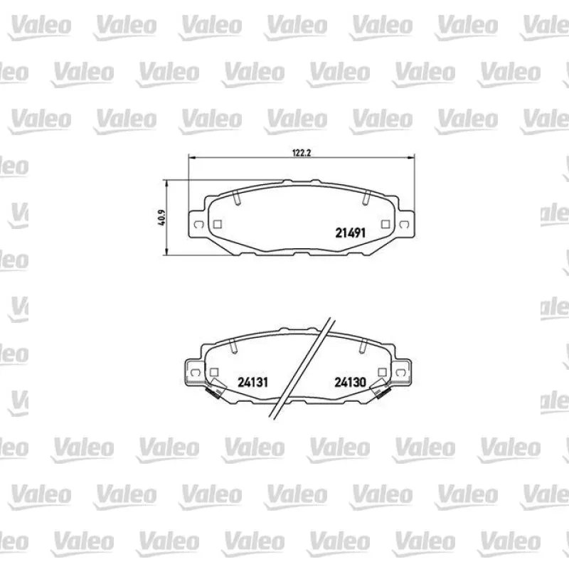 Toyota Supra 3.0 Turbo Ön Fren Balatası – VALEO 671193