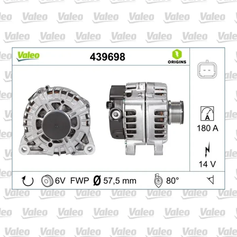 Alternatör VALEO 439698