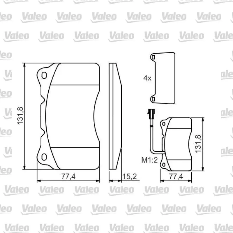 Alfa Romeo 156 1.9 JTD 16V Ön Fren Balatası – VALEO 670529