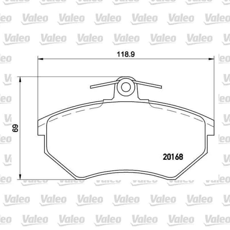 Fren Disk Balata Ön VALEO 671862 – Volkswagen Golf