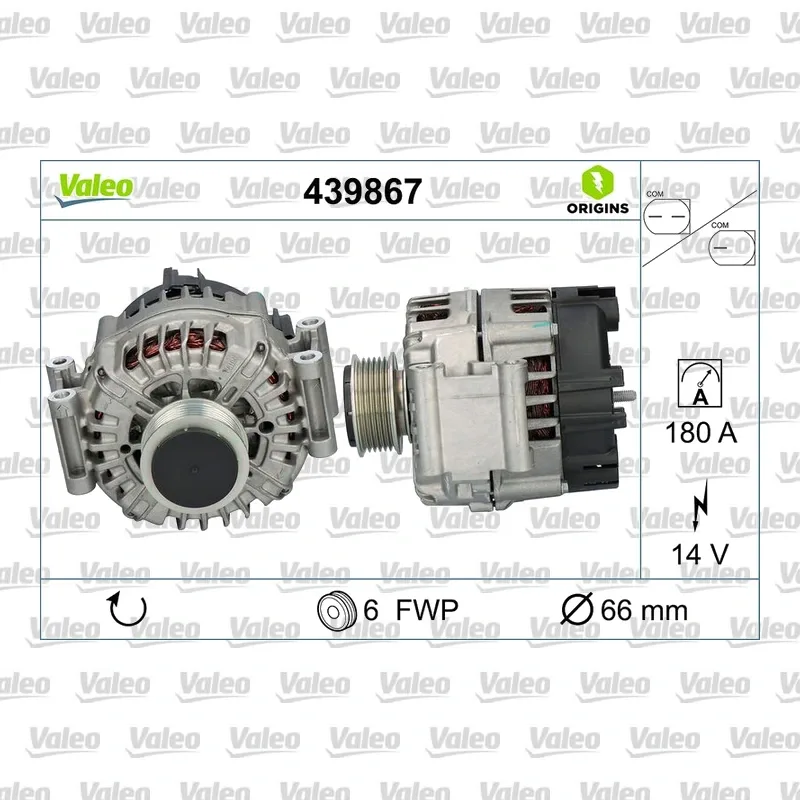 Alternatör VALEO 439867 – Audi A6 / A7