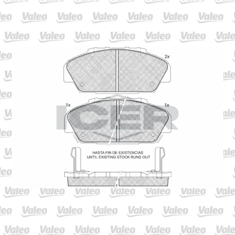 Fren Disk Balata Ön VALEO 671245 – Honda Accord