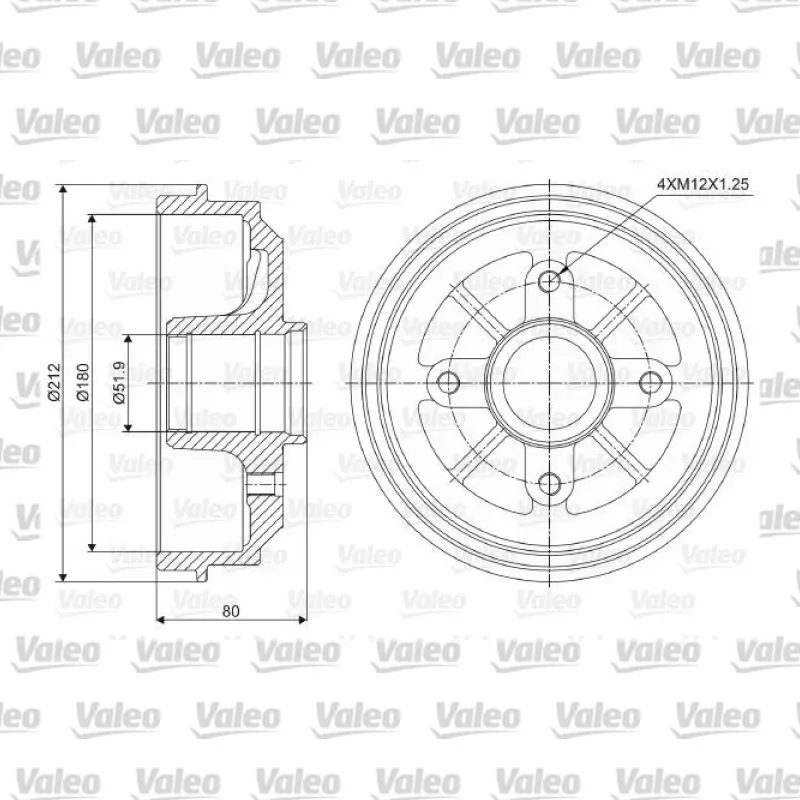 Kampana Arka Sağ veya Sol VALEO 237001 – Peugeot / Citroen