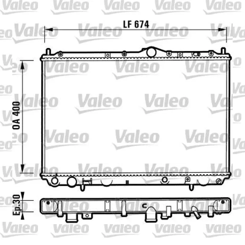 Su Radyatörü VALEO 732525 – Volvo / Mitsubishi