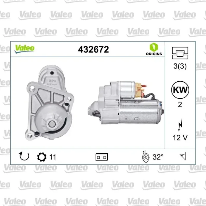 Marş Dinamosu VALEO 432672 – Renault Clio