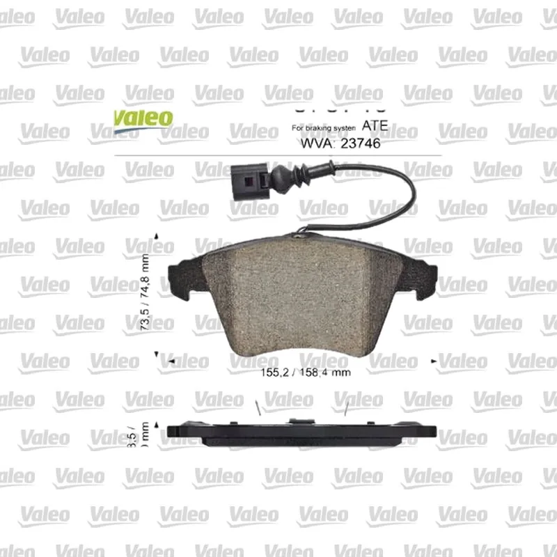 Fren Disk Balata Ön VALEO 873746 – Volkswagen Transporter