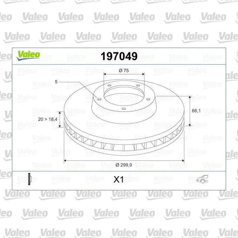 Fren Disk Ayna Arka Sağ ve Sol VALEO 197049 – BMW 320i