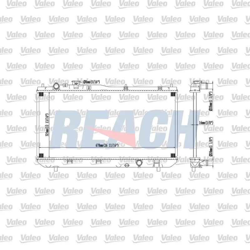 Su Radyatörü VALEO 734123 – Mazda 323