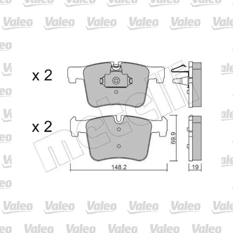Fren Disk Balata Ön VALEO 672488 – BMW 320i