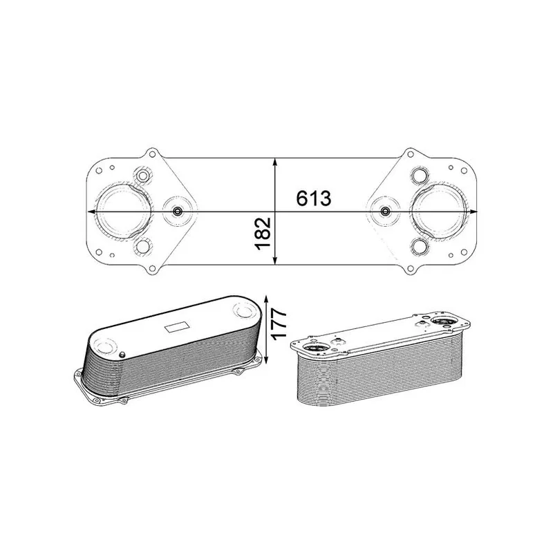 İntercooler Radyatörü MAHLE CI 231 000P – MAN TGS / TGX