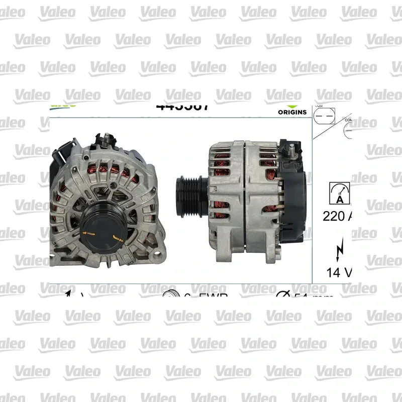 Alternatör VALEO 443387 – Ford Transit Connect