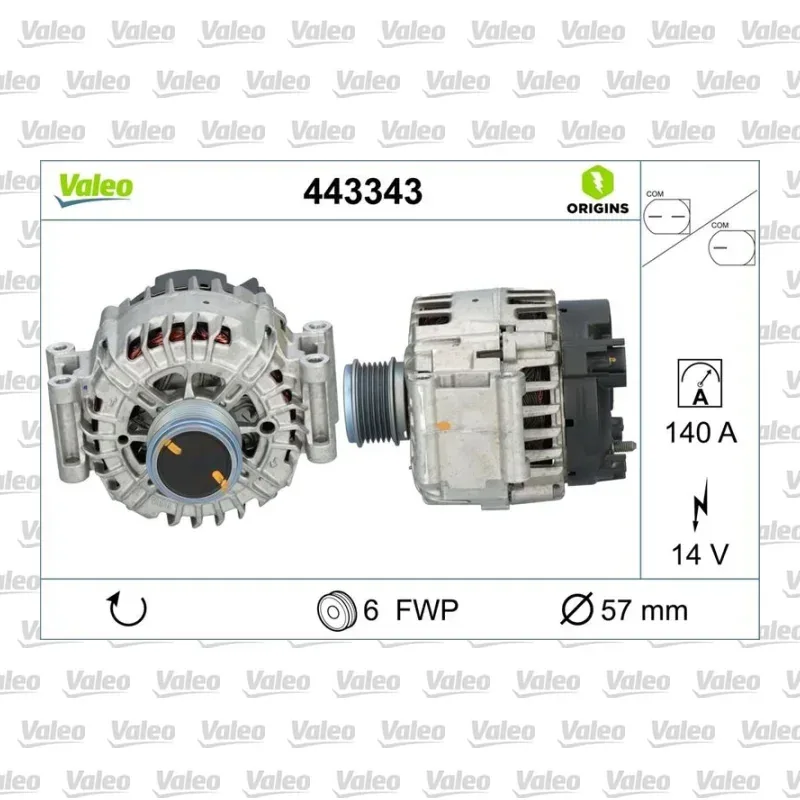 Alternatör VALEO 443343
