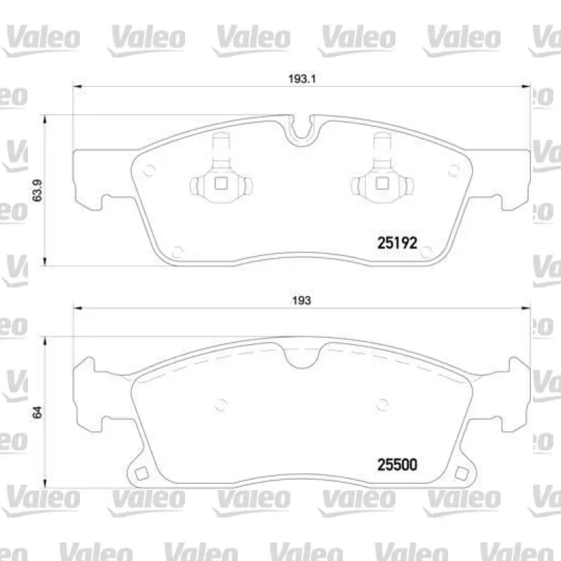 Fren Disk Balata Ön VALEO 671281 – Mercedes-Benz ML 350 / GL 350